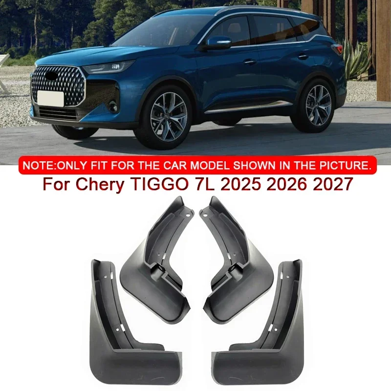 Para Chery TIGGO 7L 2025 2026 2027 estilo de coche ABS guardabarros de coche protector contra salpicaduras guardabarros guardaba
