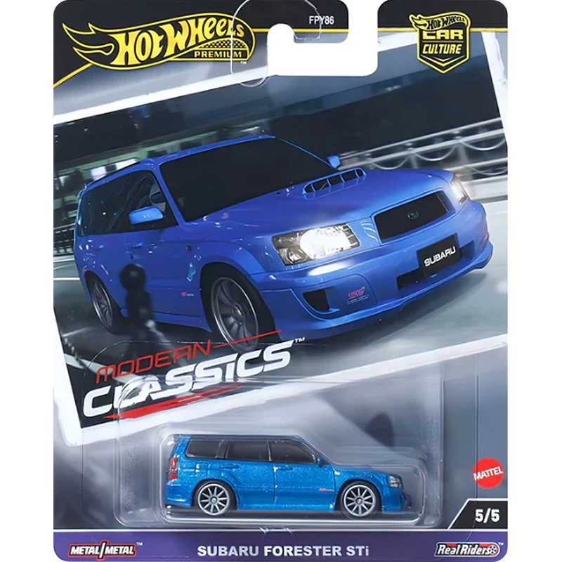 Hot Wheels Premium Car Culture Premium Classici moderni Nissan Skyline Pandem Subaru Forester STI Benz 190E 1/64 Modello giocattolo FPY86