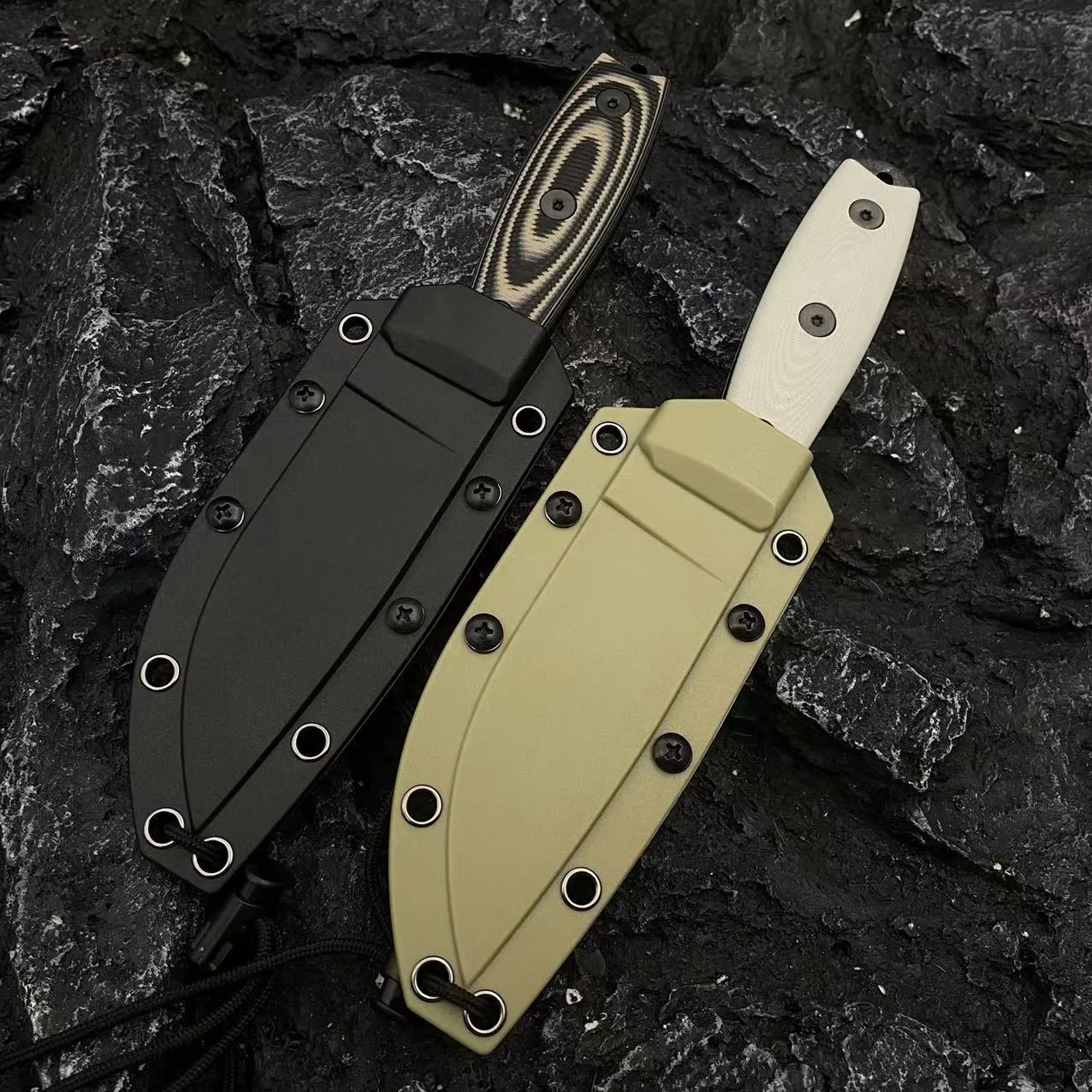 ESEE4- Ant knife Tactical outdoor camping Mountain fishing emergency rescue tool Hunting knife Bread slice sharp fruit knife