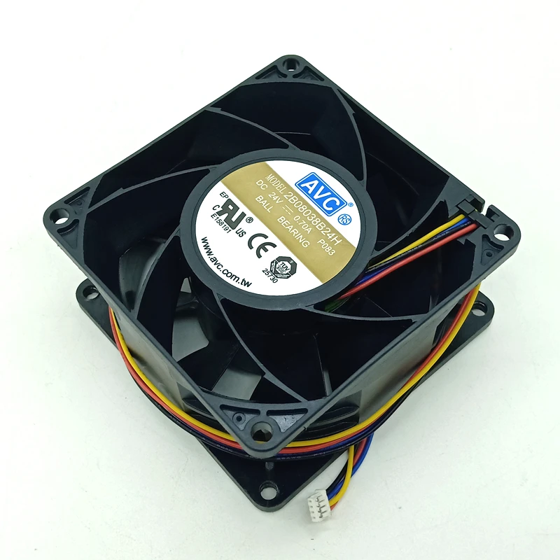 

2B08038B24H For AVC 8038 24V 0.70A Inverter Fan 8cm Double Ball High Volume PWM cooling Fan