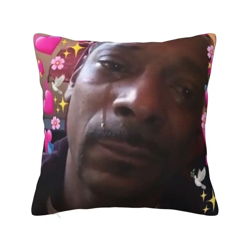 Nordic Funny Snoop Dogg Meme Cushion Cover 66*66 cm Polyester Throw Pillow Case Home Decorative Bedding Sofa Pillowslip