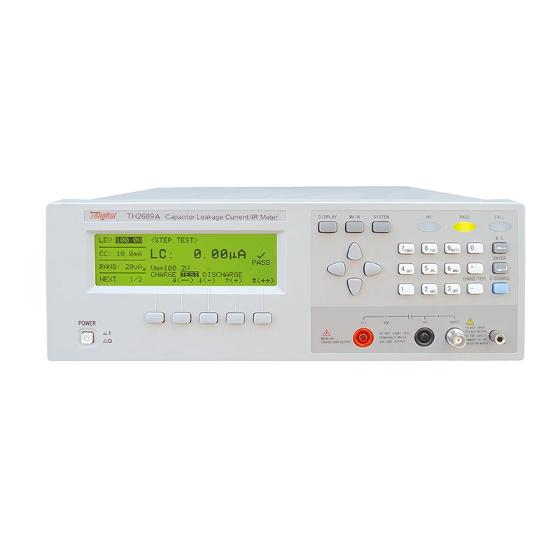 Tonghui TH2689A Capacitor Leakage Current IR Meter Insulation Resistance Test 500V 20mA 99.99GΩ