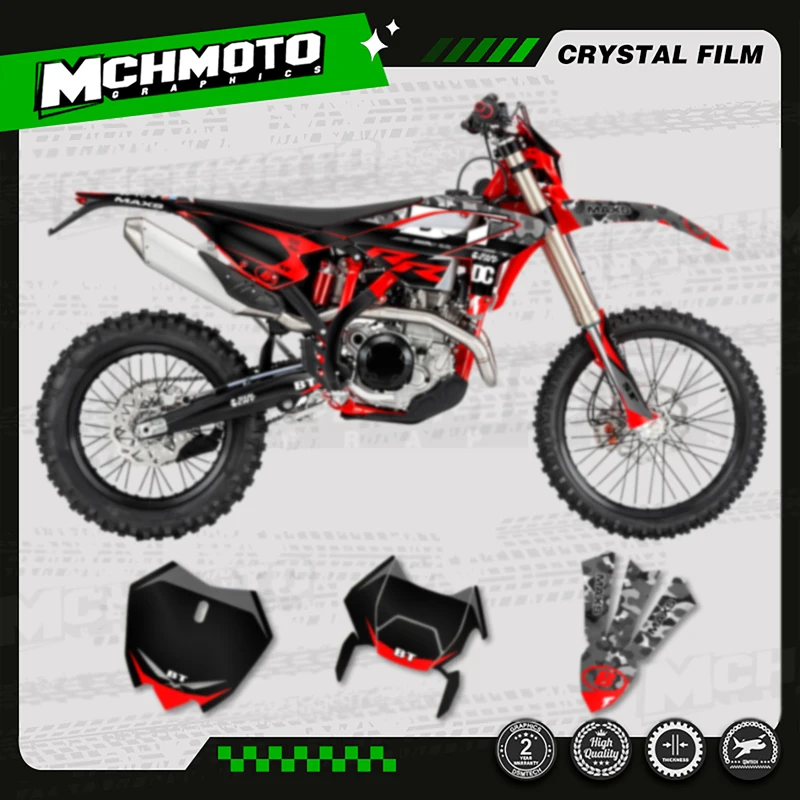 

MCHMFG Motorcycle Team Motorcycle Decal Stickers For BETA RR ENDURO 2023-2025 2023 2024 2025 250 300 350 -004