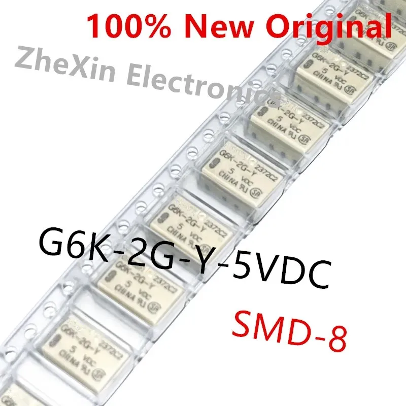 10PCS/Lot   G6K-2G-Y-12VDC 、G6K-2G-Y-5VDC 、G6K-2G-Y-3VDC 、G6K-2G-Y-24VDC    New Original Small Signal Relay   G6K-2G-Y-TR