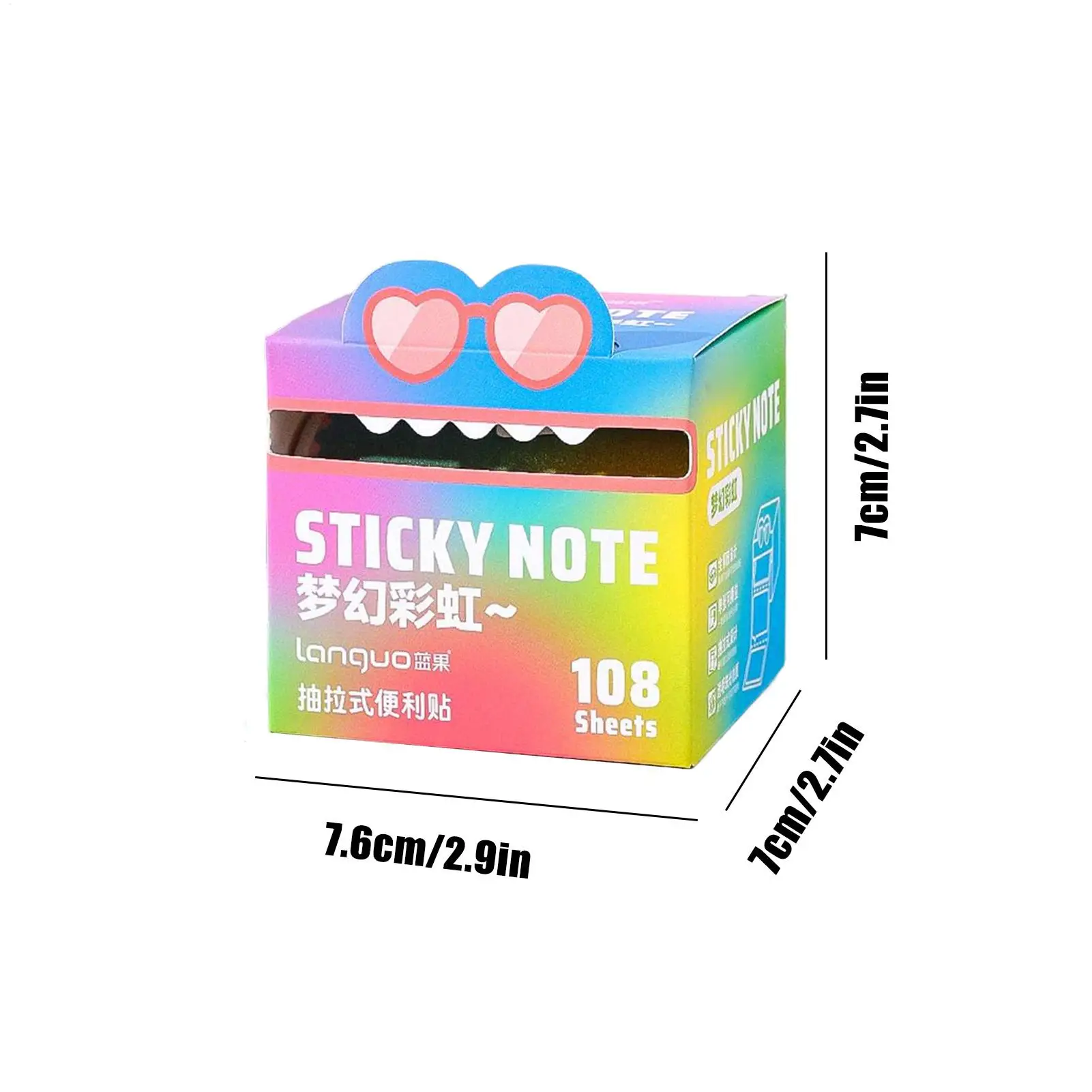 付箋学生粘着パッドカラフルな付箋メモノート学校教室計画研究大学オフィスホームアカデミック