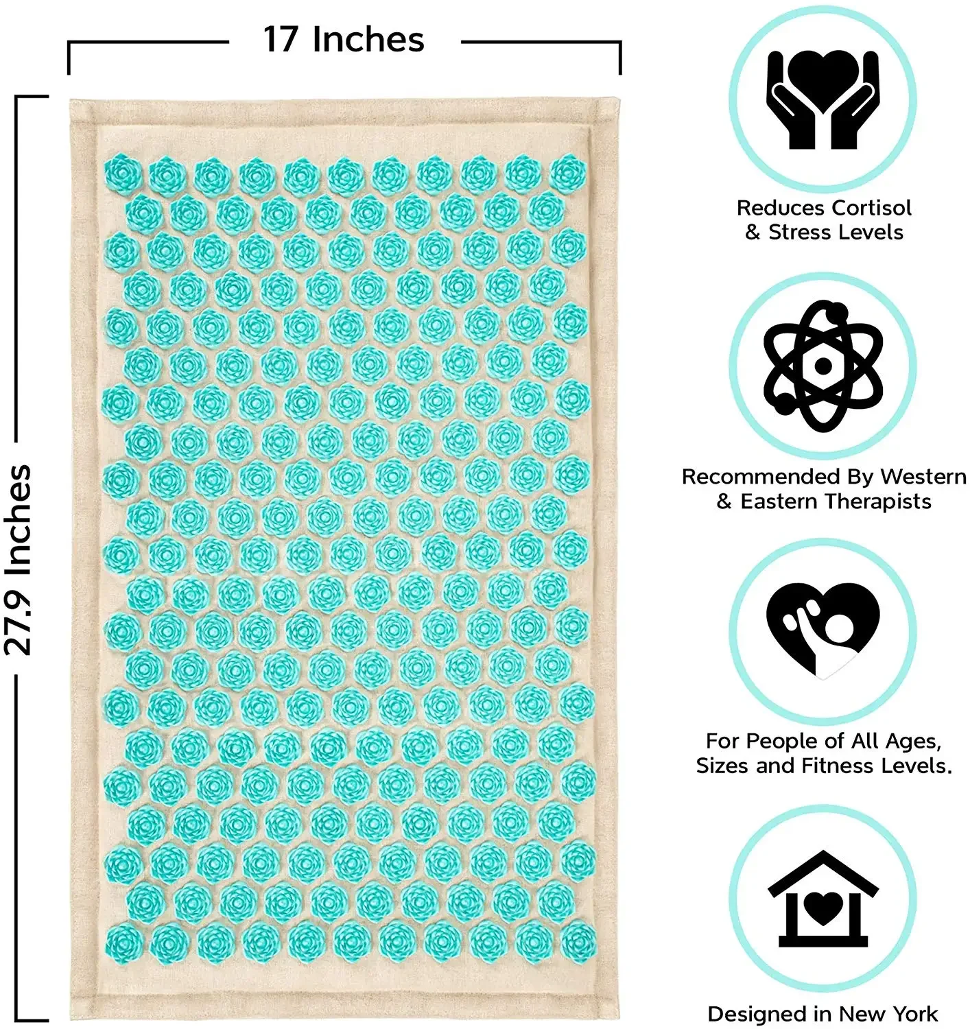 Sleep Improve Muscle Pain Relief Acupressure Mat For Massage