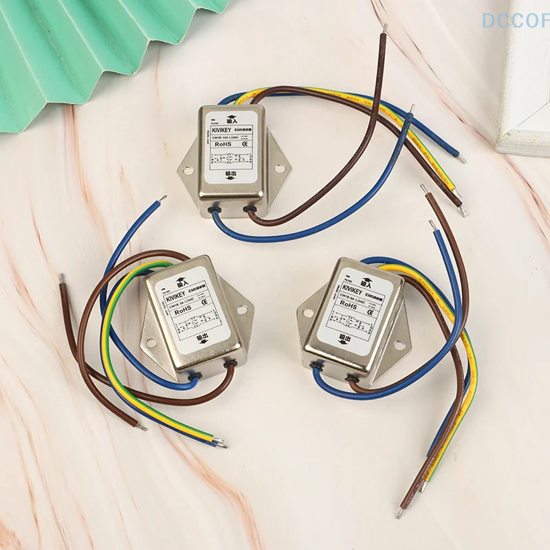 1Pcs AC 220V CW1B-10A-L Anti-interference Power Filter CW1B-3A/6A/10A-L(040)EMI Line Audio Purifier