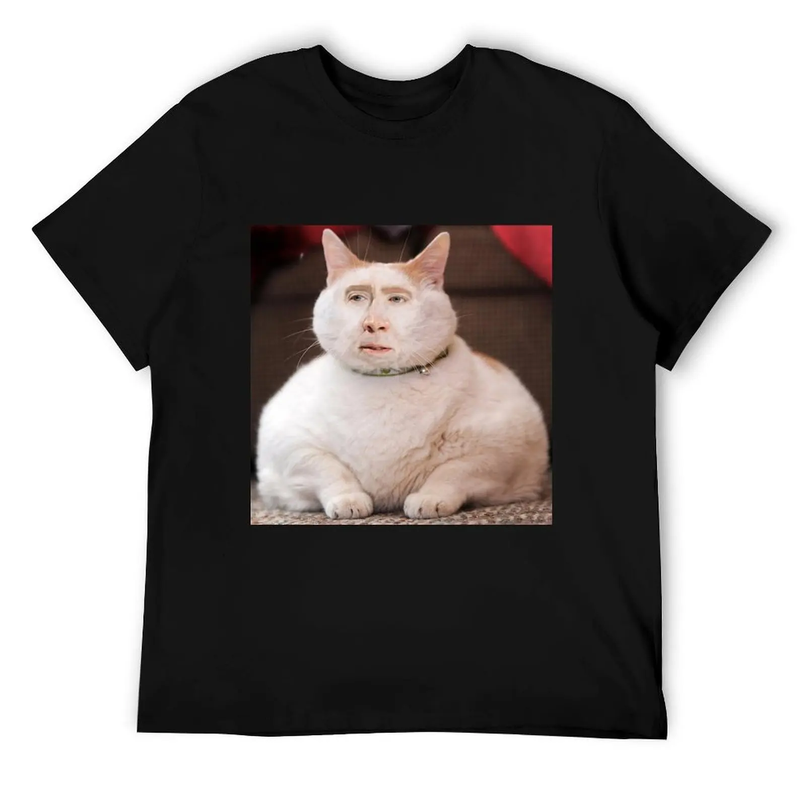 

Футболка с котом Николаса Кейджа, мужская повседневная футболка для мужчин, забавная футболка с рисунком, персонализированная футболка