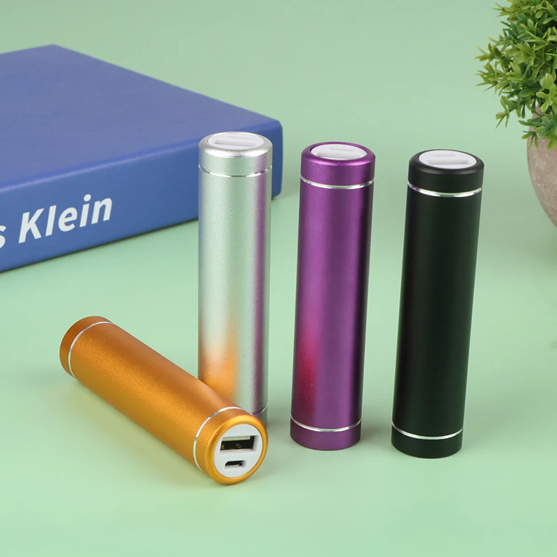 1Pc Aluminum Alloy Cylinder Free Welding Power Bank Set Mini Power Bank Home Distraction Stash Can Safely Hide Container