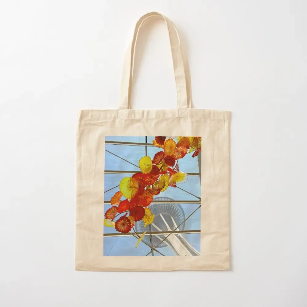 

Space Needle at Chihuly Glass Museum Tote Bag bags woman 2025 personalized tote bag eco pack Tote Bag