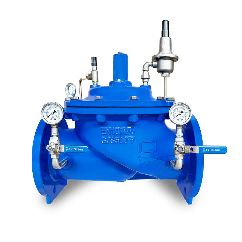 ISO CE Certified PN 16 Water Control Valve 200 X 500 X 100 X DI WCB SS PRV Pressure Relief Reducing Valve