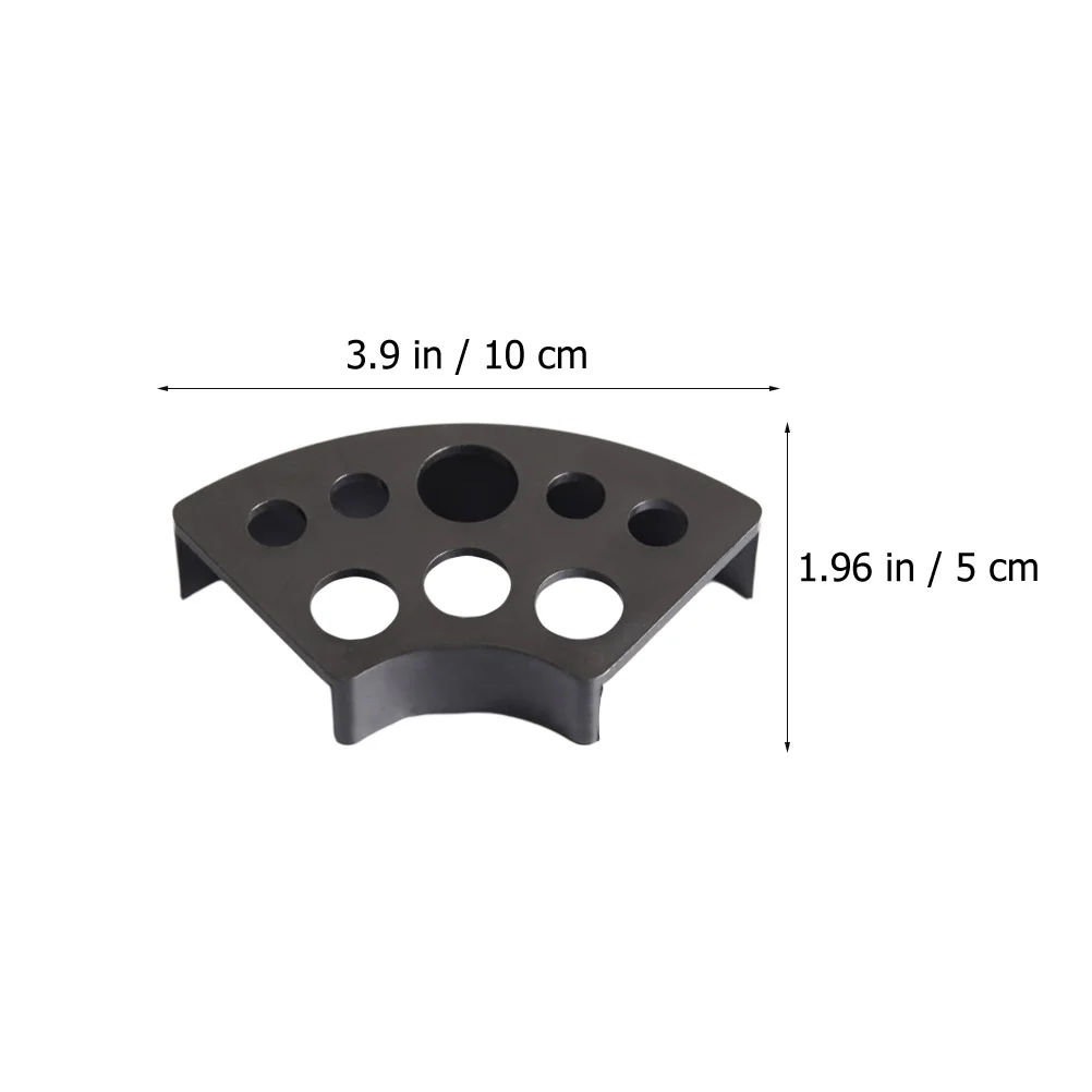 

12 шт., стеллаж для хранения пигментных чашек, веерообразная многослотовая стойка для пигментов для татуировок, держатель для чашек для смешивания цветов, прочный, практичный