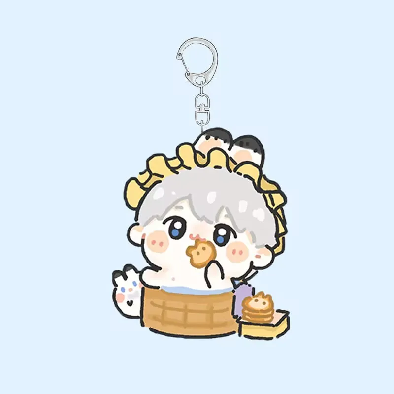 "Love and Deep Space" Cute homemade acrylic keychain schoolbag pendant around Gu Zili