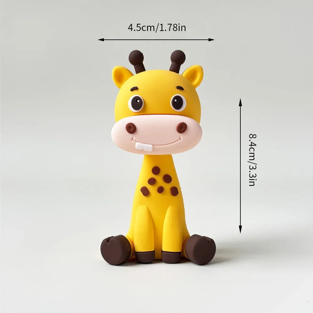 Dschungel Safari Tier Kuchen Topper Set Löwe Elefant Giraffe für Wild One Baby Dusche Geburtstag Party Dekorationen Kinder Kuchen Dekor – Detail 8