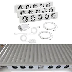 Ventilador de radiador 5,0 para juego de extensión de refuerzo de radiador inteligente, ventilador para hogar, ventilador para hogar, distribución de calor caliente