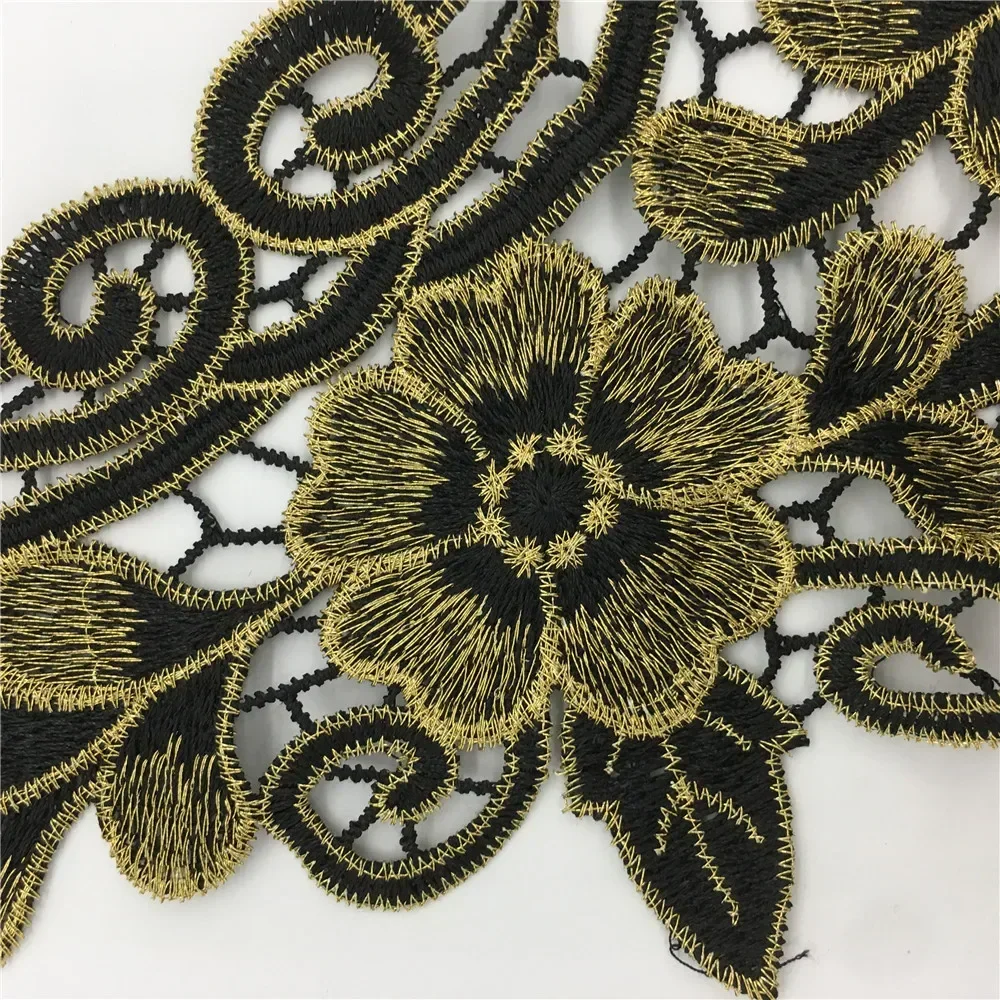 Women\'s chest lace false collar sewing applique fabric embroidery DIY clothing craft supplies accessories 1 piece for sale