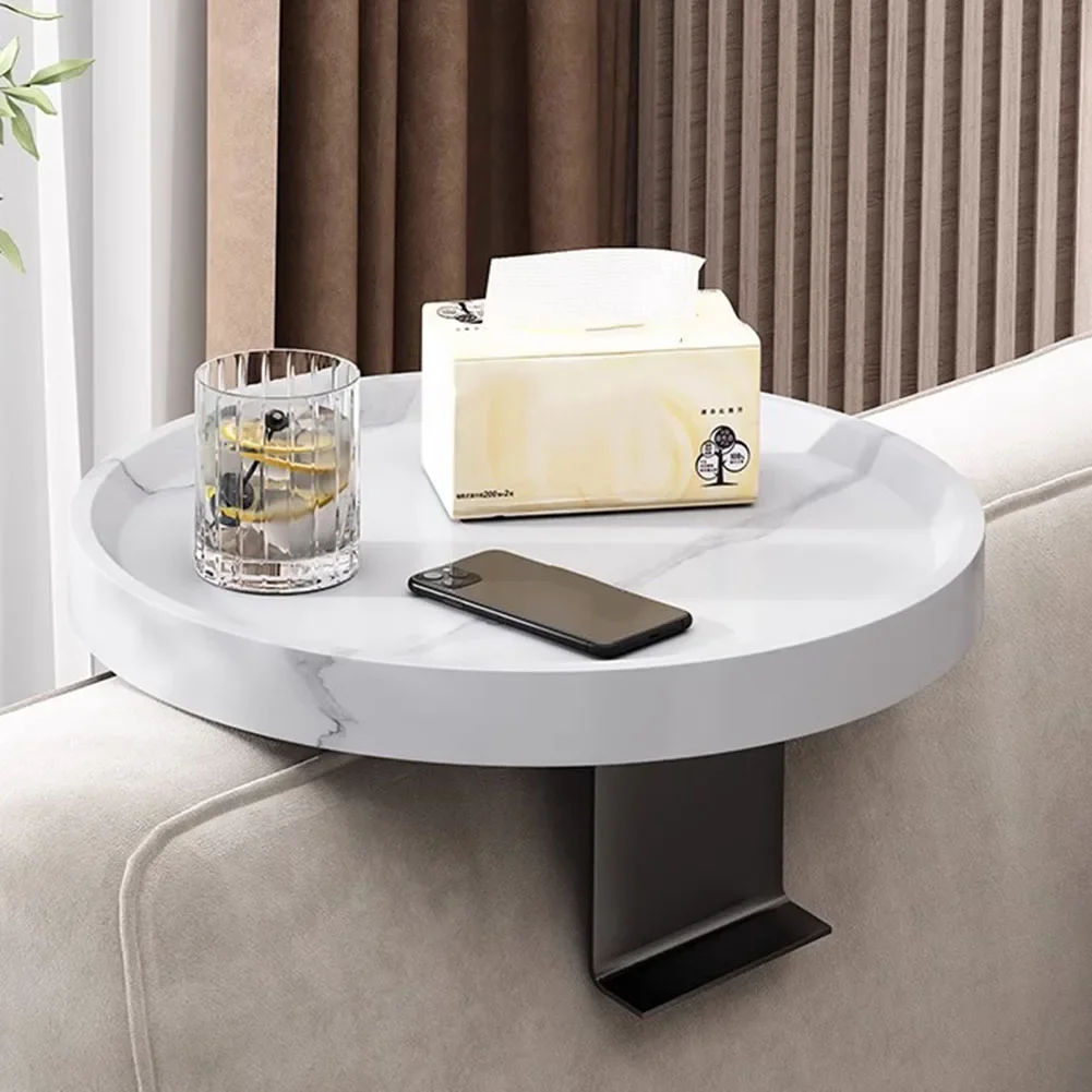 

Sofa Tray Table Couch Armrest Clip-On Wood For Drink Coffee Snack Remote Control Tea Trays For Remote Control Coffee Snacks