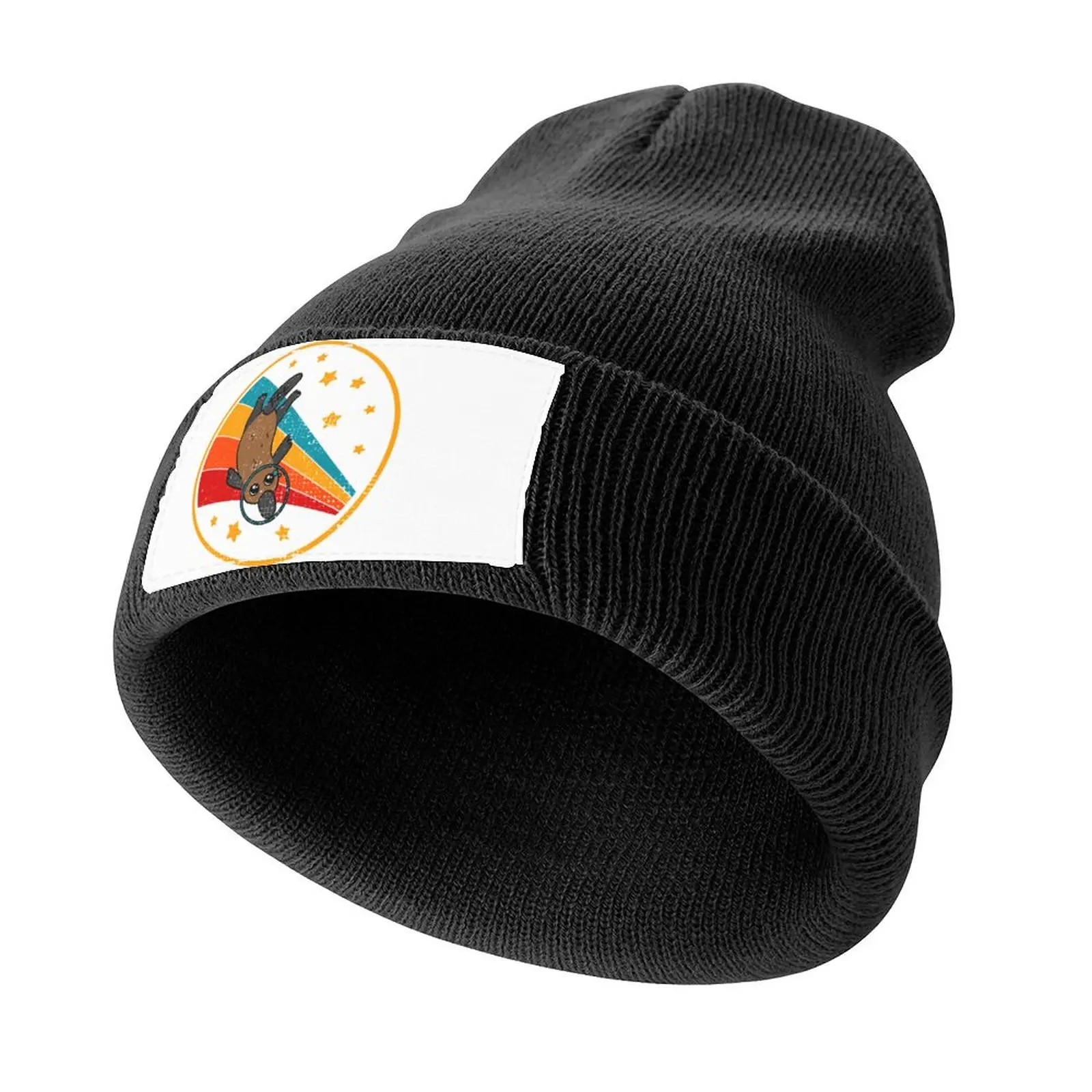 

Cute Vintage Platypus Owner Retro Platypus In Space Knitted Cap Beach Christmas Hat Women's 2025 Men's