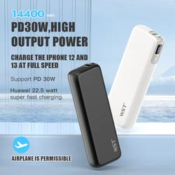 Ipd-ポータブル外部バッテリー充電器30W,14400mAh,22.5W,iPhone 14 ipad用,ラップトップ,Xiaomi用