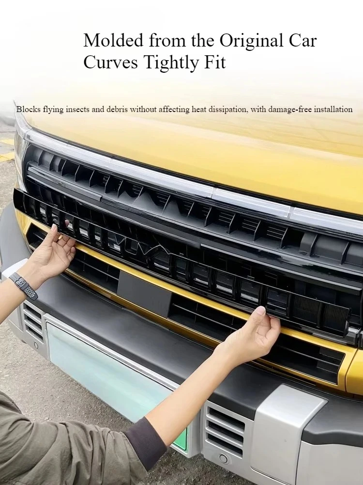 Byd-leopard 5車フロントセンターメッシュ防虫スクリーン、オリジナルモデル、特別なアクセサリー