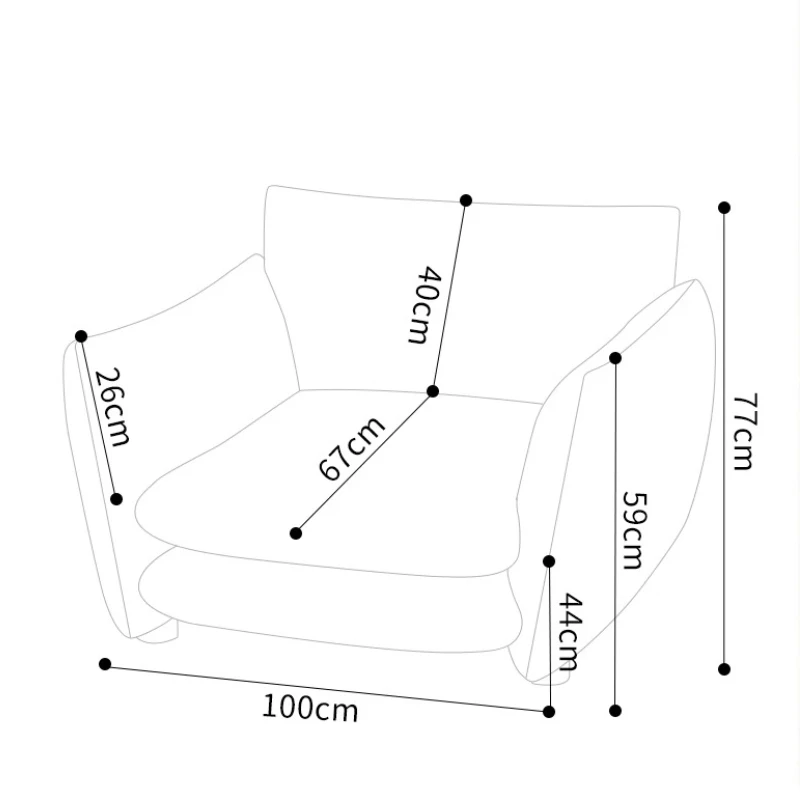 كرسي بذراعين عتيق في منتصف القرن بتصميم بسيط وحديث للشرفة وكراسي غرفة المعيشة وأثاث أنيق ومريح