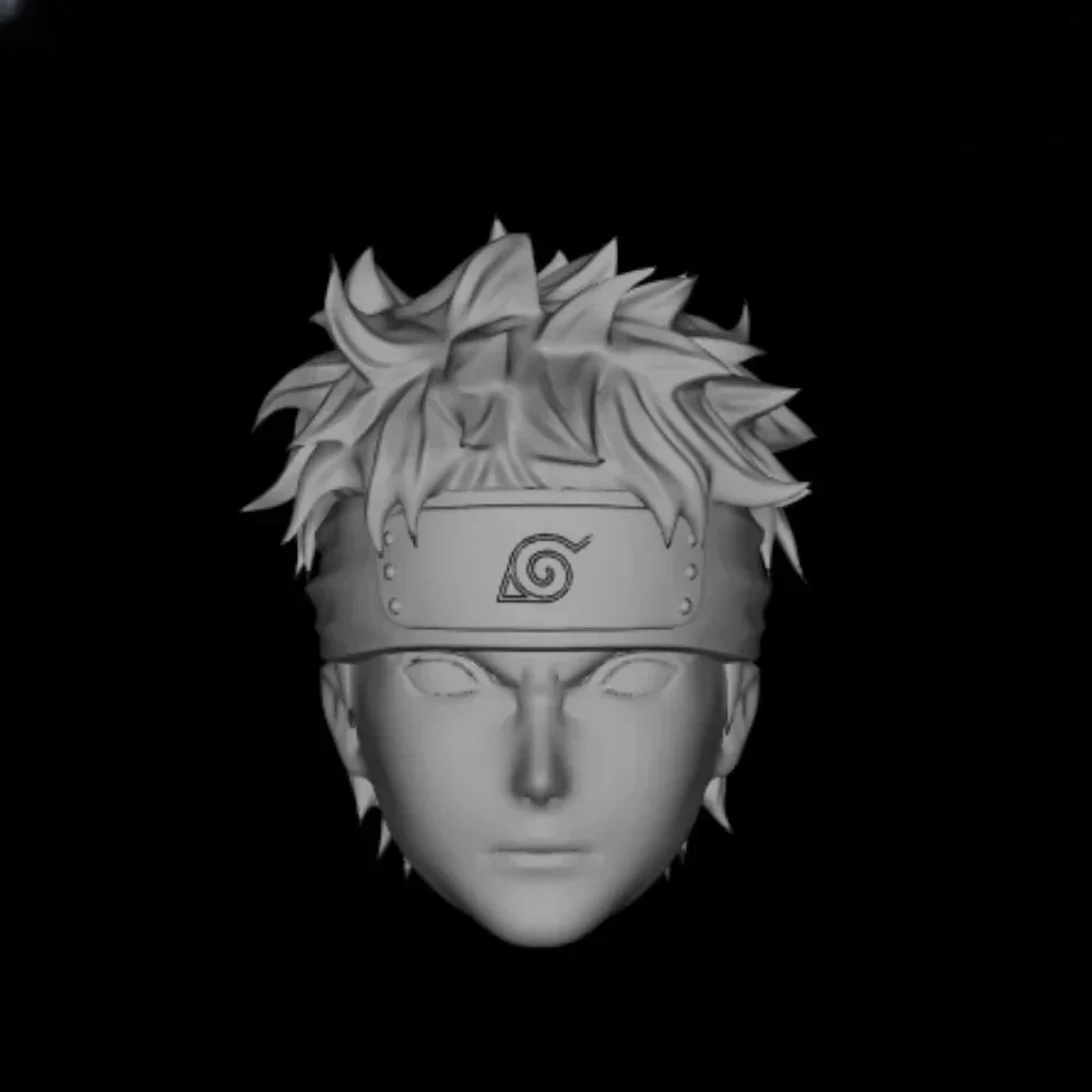 Unbemalte 1/6 1/12 Maßstab Naruto Manga Figur Weißer Kopf Skulpturmodell für 6'' Actionfiguren Sammlerzubehör – Detail 7