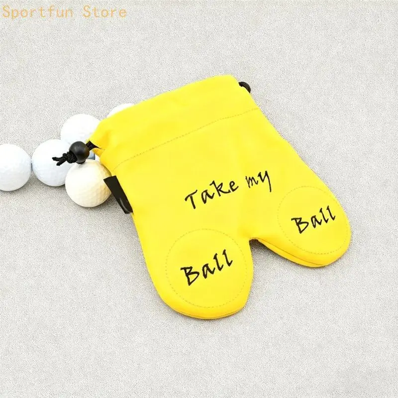 Lekka przenośna torba do przechowywania piłek golfowych ze sznurkiem Wodoodporna skórzana torba na piłki golfowe na co dzień i w