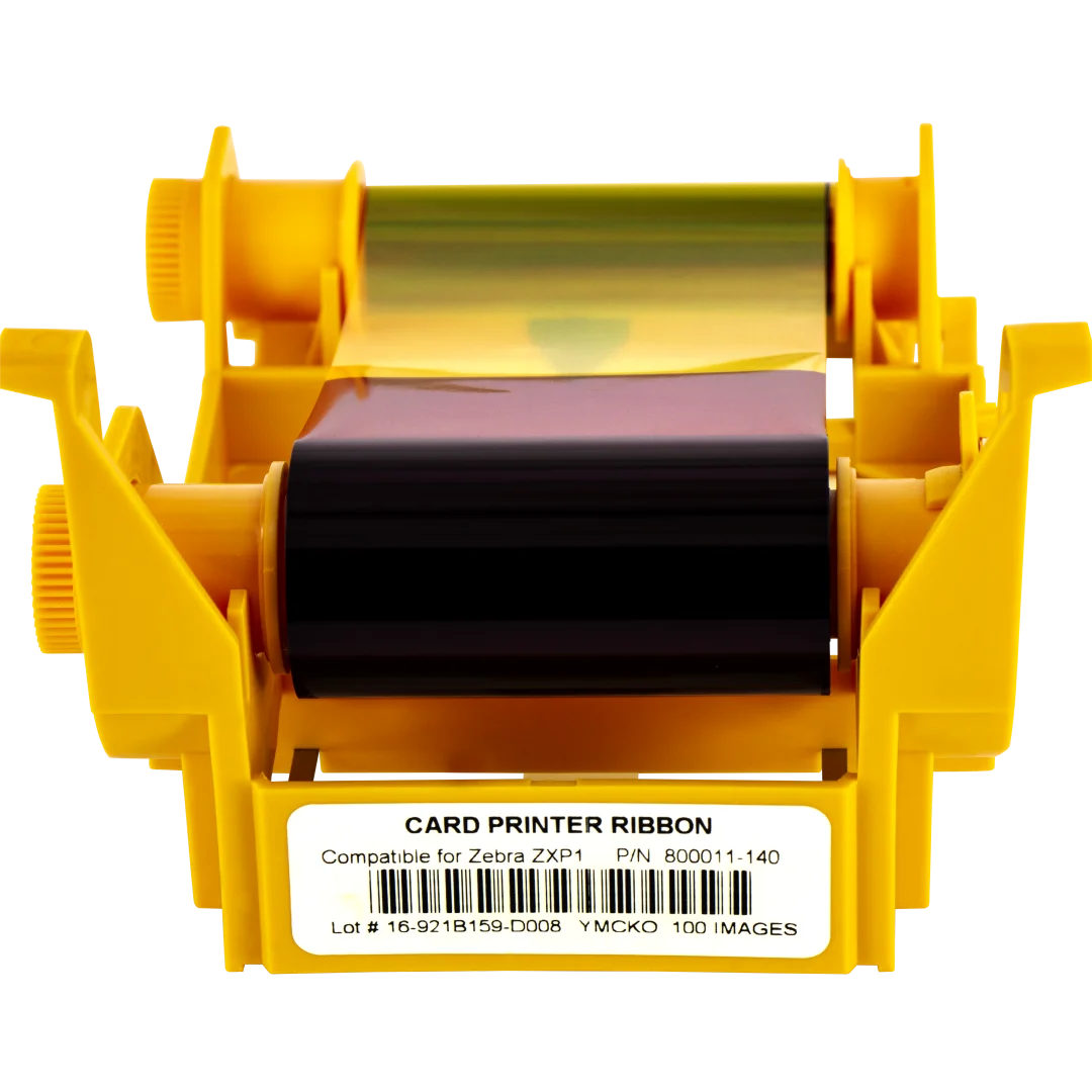10pcs/lot compatible 800011-140 YMCKO Ribbon  100prints for zebra ZXP Series 1