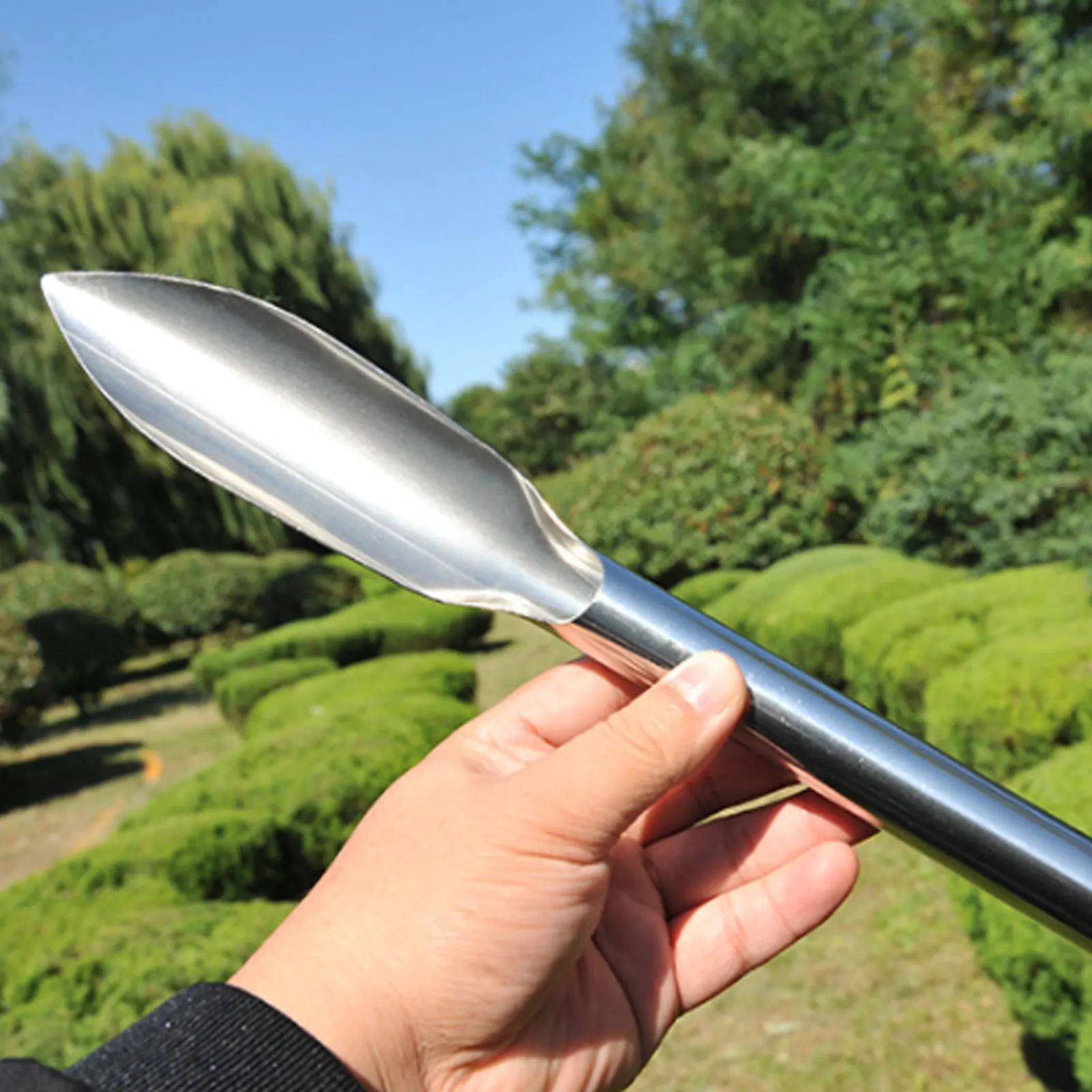 مجرفة صغيرة محمولة متعددة الأغراض ذات شكل محدب، مجرفة شفرة حادة لحفر وزراعة الأعشاب الضارة