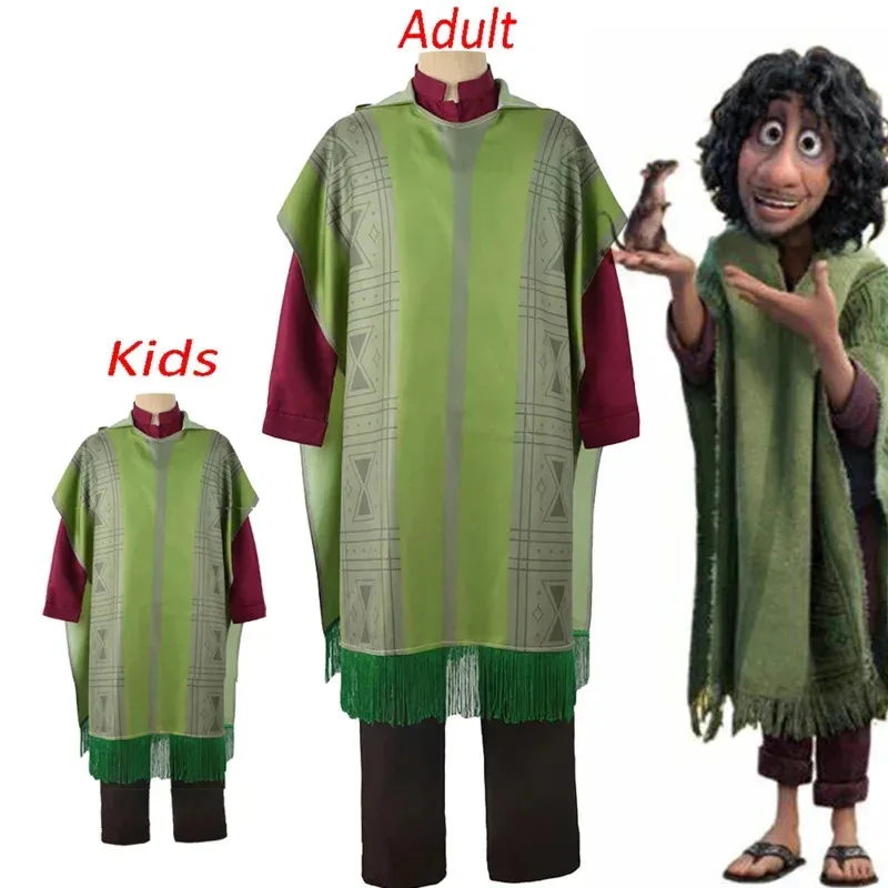 

Charm Bruno Madrigal Cosplay Costume Man kids suit Fancy for Birthday Carnival High Quality Halloween Party