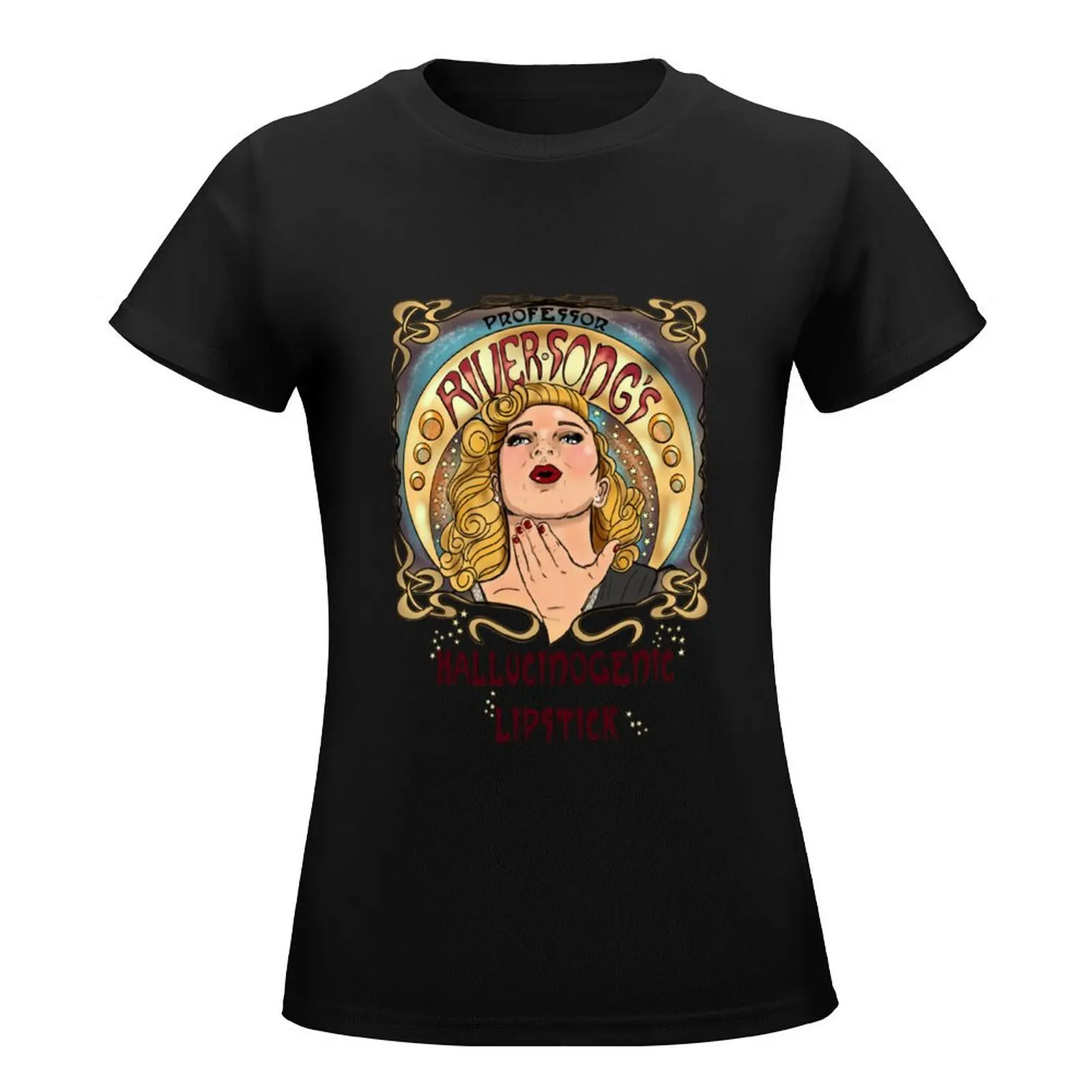 Professor River Song's Hallucinogenic Lipstick 3.0 T-Shirt graphics plus size tops shirts graphic tees tees Woman clothing