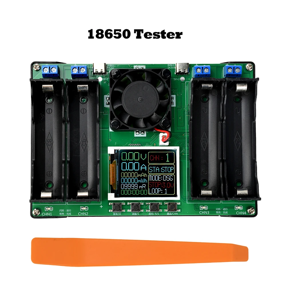 Typ-C 4 Kanal Batterie Kapazität Tester LCD Display MAh Lithium Digital Batterie Erkennung Modul Für Batterie Testen 18650/21700 – Detail 8