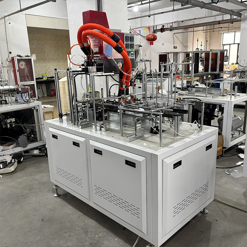 Forming Making Machine Karton Box Erector Forming Machine Automatische Kraftpapier Wellpappe Box Making Machine Beschichtete Lebensmittelbox