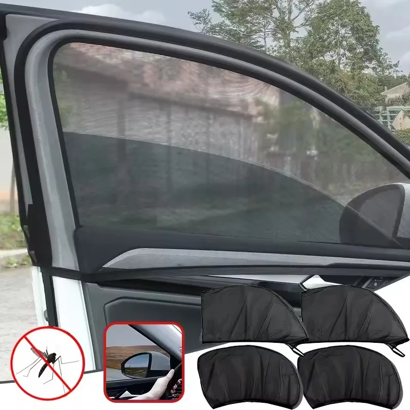 Reflective Car Sunshade UV Protection Anti-Mosquito Insulation Glass Sunscreen Mesh Window Film for Sedan SUV - Protective Car S