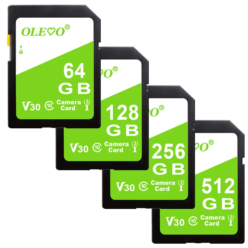 بطاقة ذاكرة SD جديدة 16 جيجابايت 32 جيجابايت 64 جيجابايت 128 جيجابايت 256 جيجابايت 512 جيجابايت بطاقة SD احترافية للكاميرا SRL