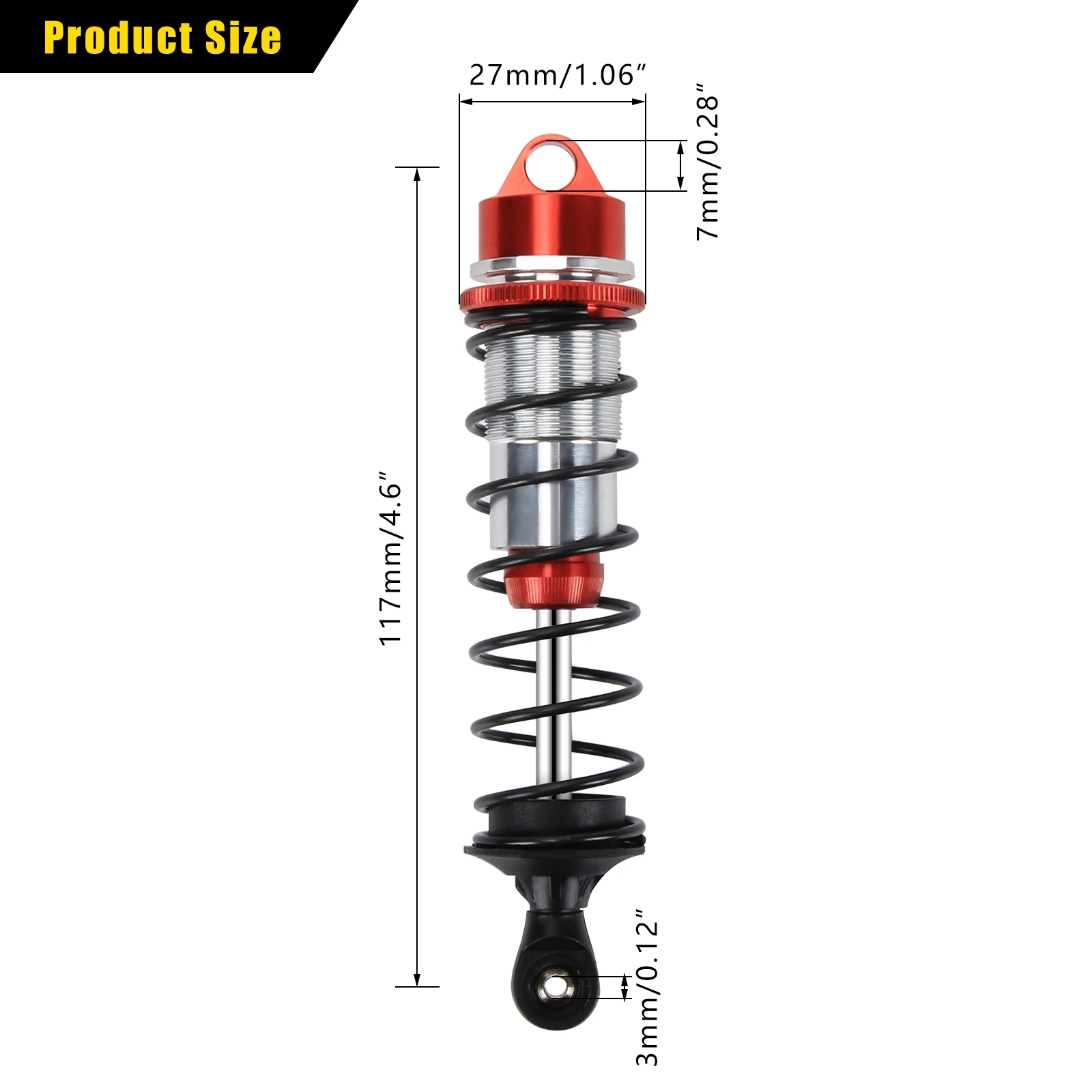 Front ARRMA Karton shock absorber ,damper for Arrma 1/7 1/8 Arrma 6S Outcast Notorious &EXB upgrade parts 2 pcs/set