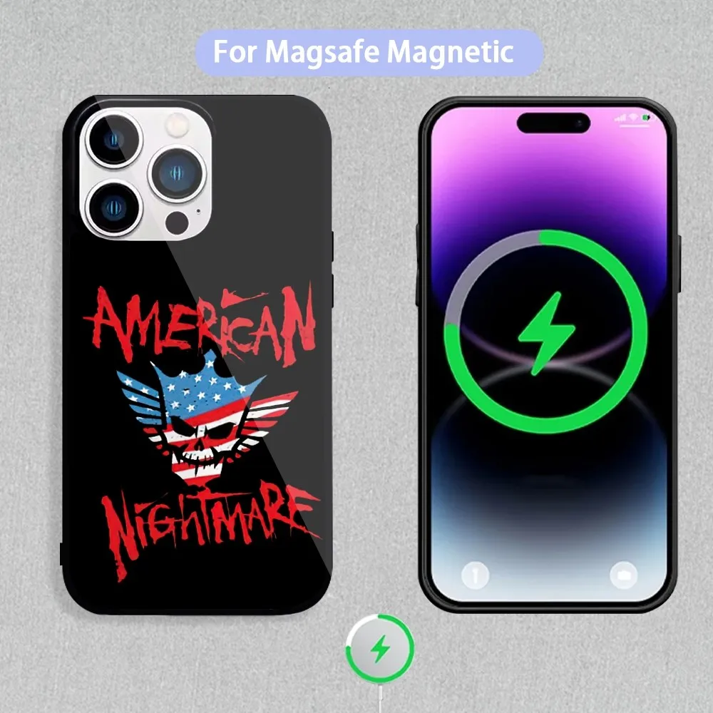 C-Cody R-Rhodes Phone Case For Magnetic Inductive Charging iPhone 11 12 13 14 15 Max Pro Mini Plus Shell