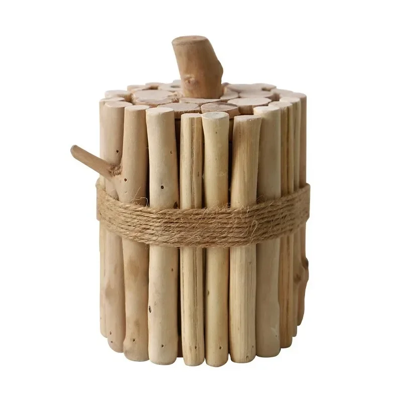 

Personalized simple solid wood toothpick box, toothpick holder, home restaurant desktop natural log creative gifts
