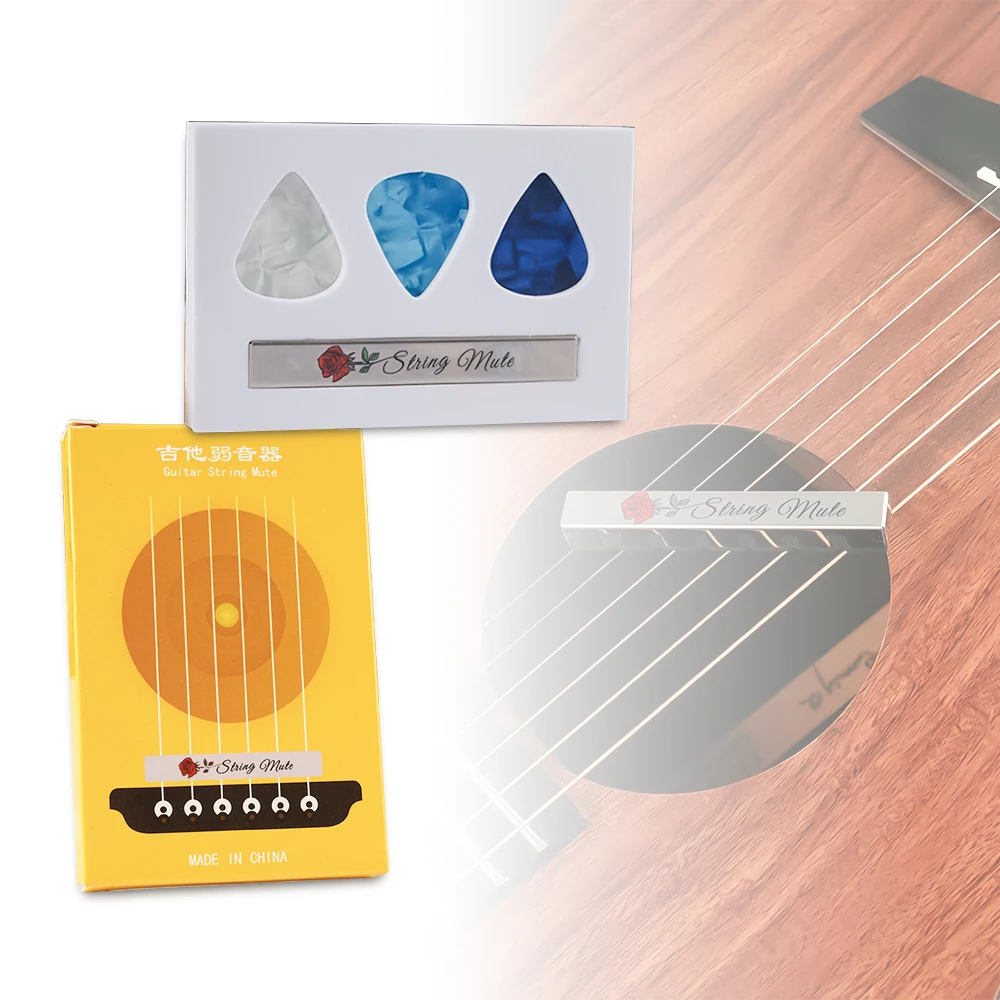 Mute Muffled Band For Bass Guitar Acoustic Guitar Ukulele Strings Instrument Accessories New String Dampeners Strings