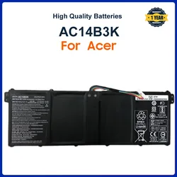 AC14B3K Laptop Battery For Acer Aspire R5-571T R5-571TG S14 CB3-511 Swift 3 SF314-51 R 11 R3-131T S14 15.2V 3220mAh
