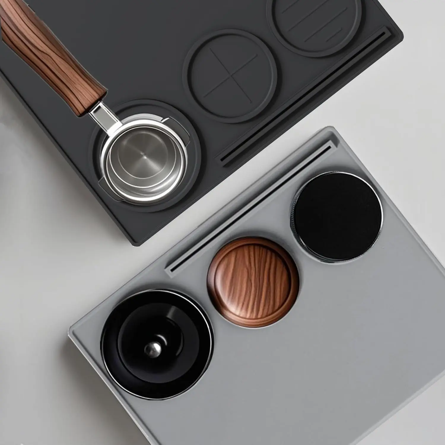 سدادة قهوة حصيرة الموزع محطة Portafilter بطانة حماية من السيليكون صانع الاسبريسو بار الملحقات أدوات القهوة الزاوية أدوات باريستا #6