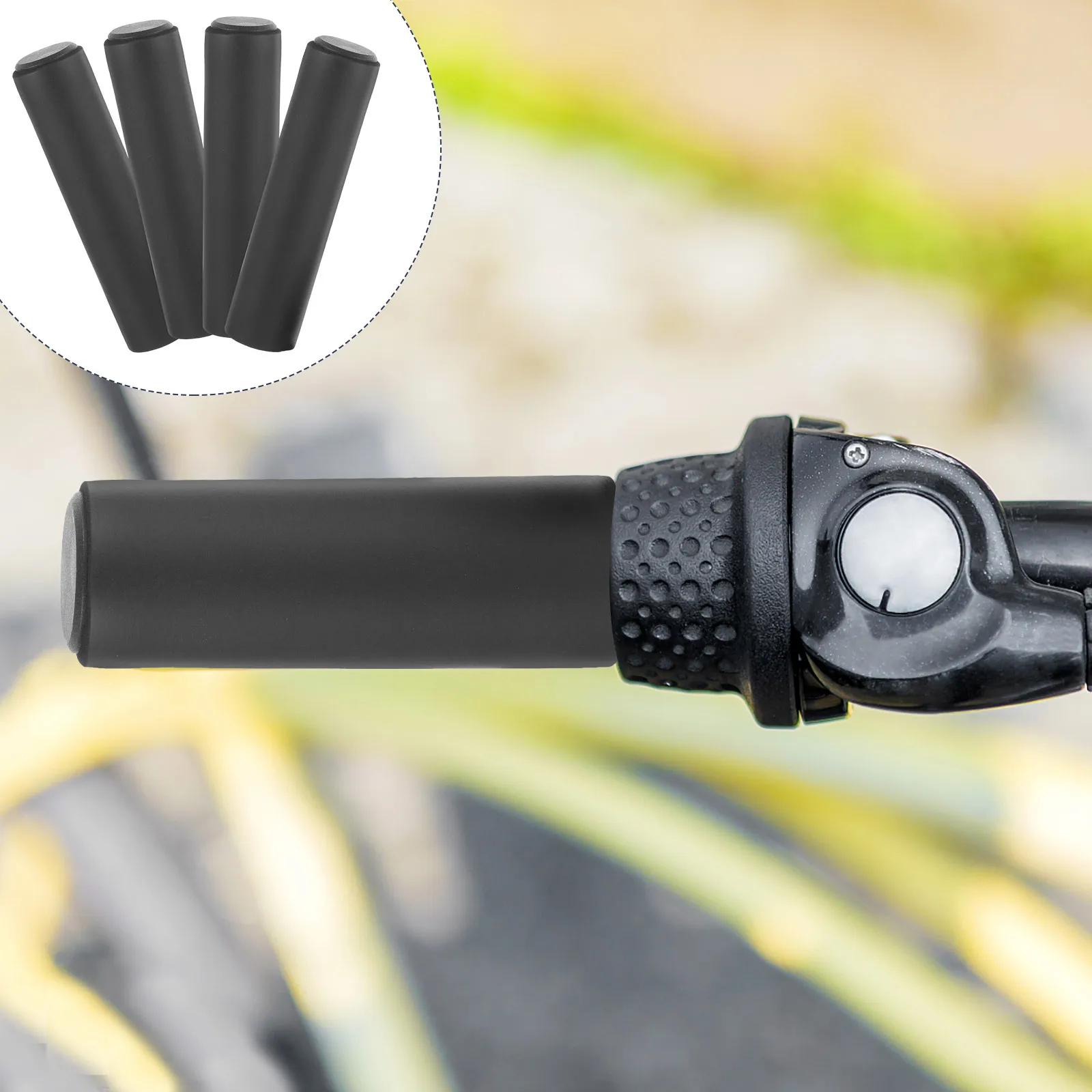 

2Pairs Bike Handle Covers Anti-Skid Sponge Shockproof Soft Cycling Handlebar Grips Protector Cycling Accessories for Mountain