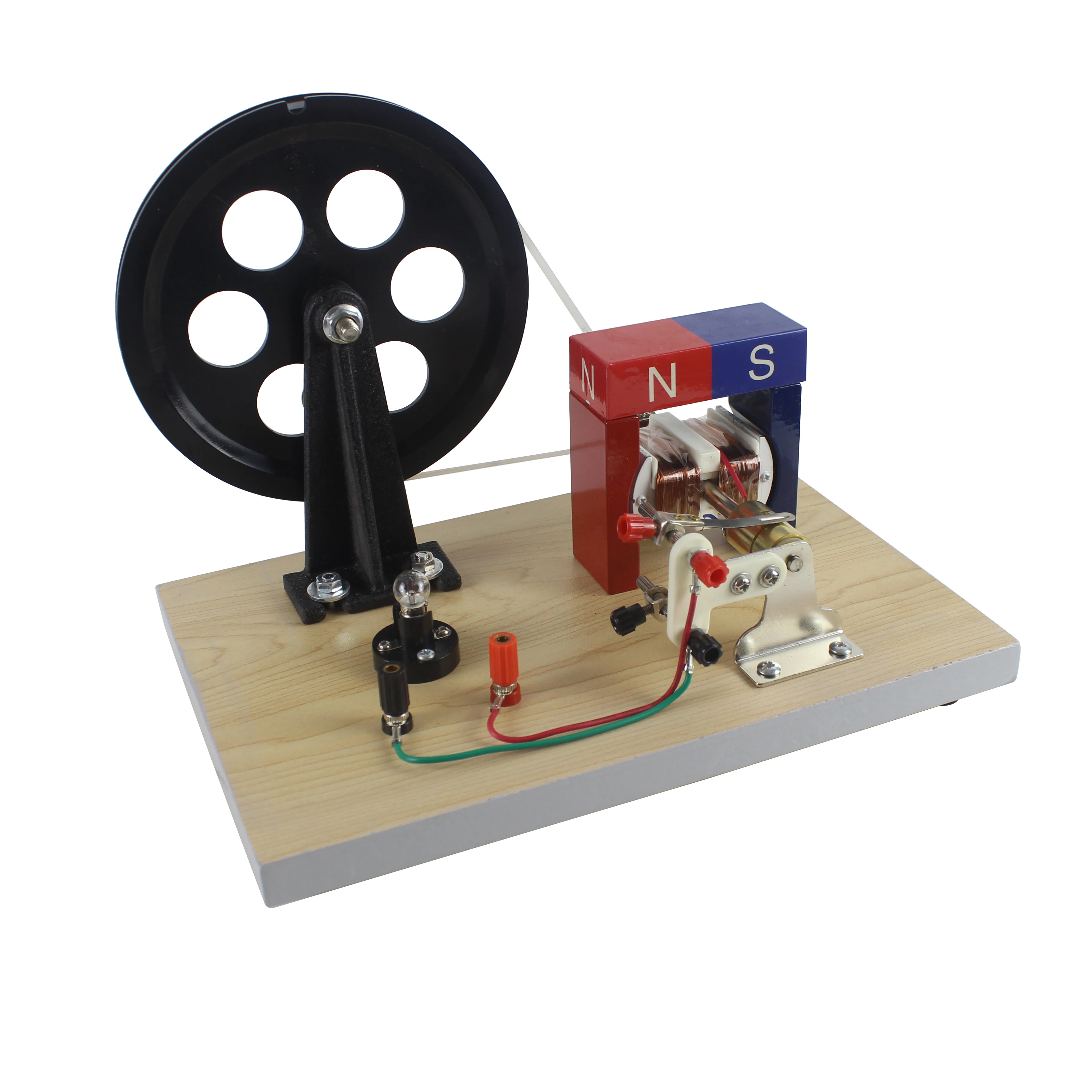 مولد دينامو يدوي يعمل بالتيار المتردد والتيار المستمر لمقبض التجربة الفيزيائية وعرض مولد التيار المتردد/التيار المستمر