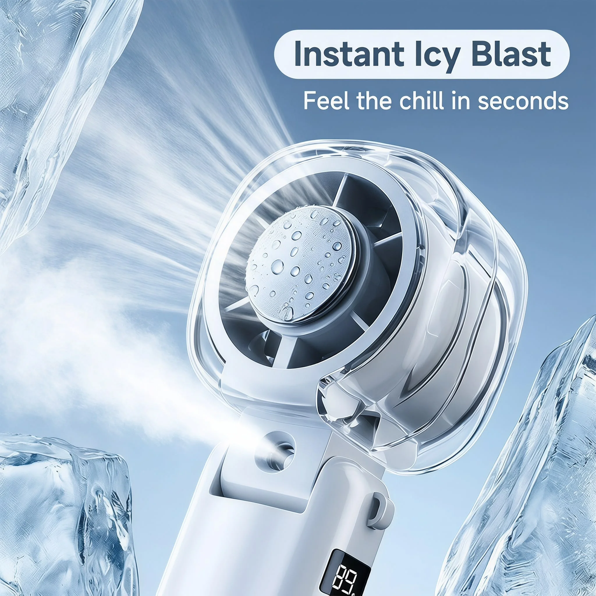 Handheld spray cooling mini fa - огляд і ціна Phone Cooling Fan