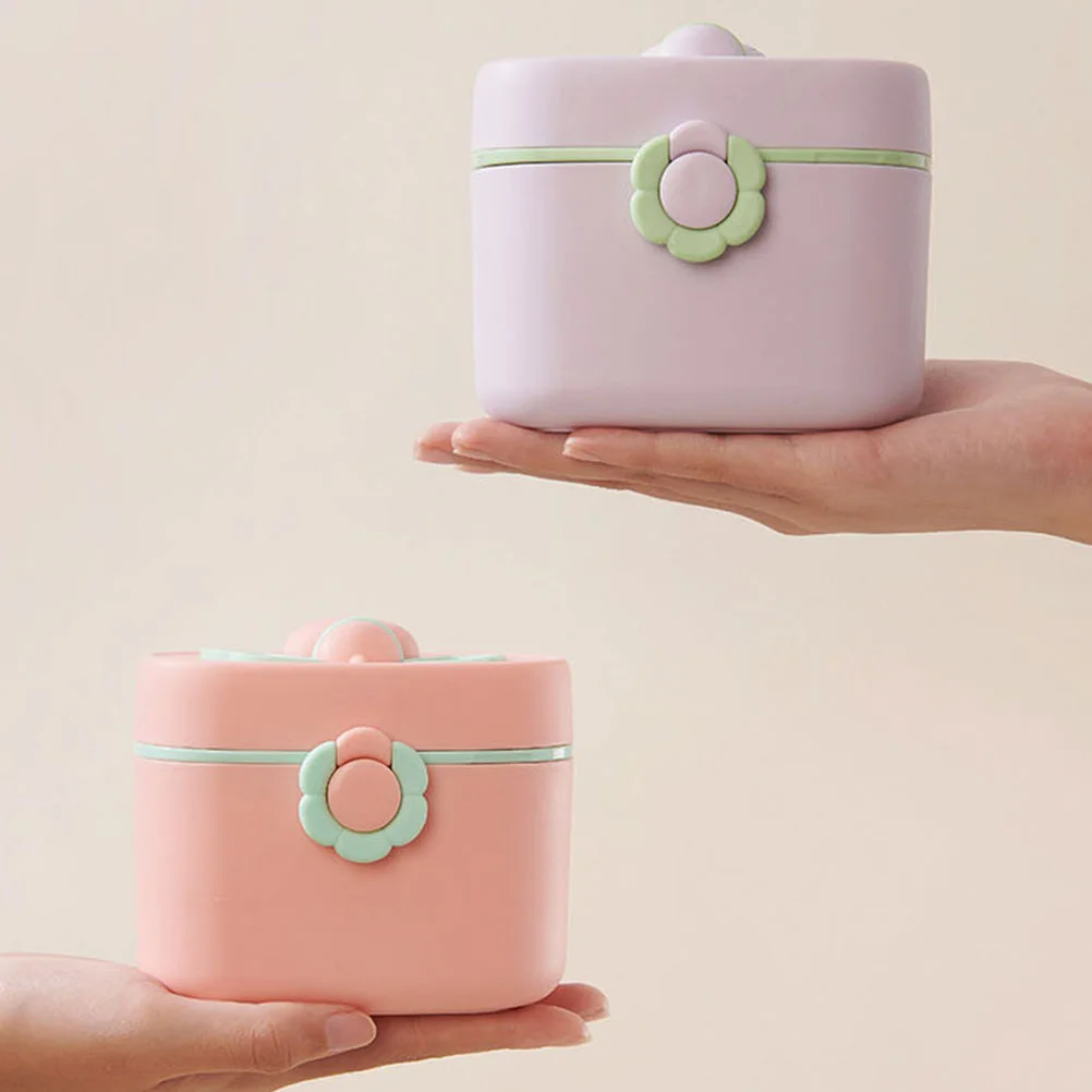 

Baby Milk Container Infant Formula Dispenser Portable Food Storage Box Essential Cereal Snacks Container