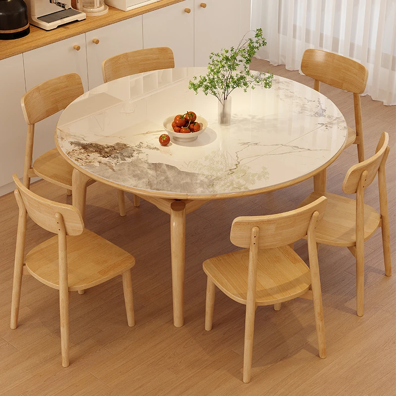 Mesa De Comedor impermeable De diseño, mueble moderno De madera única para restaurante, cocina, salón, hogar