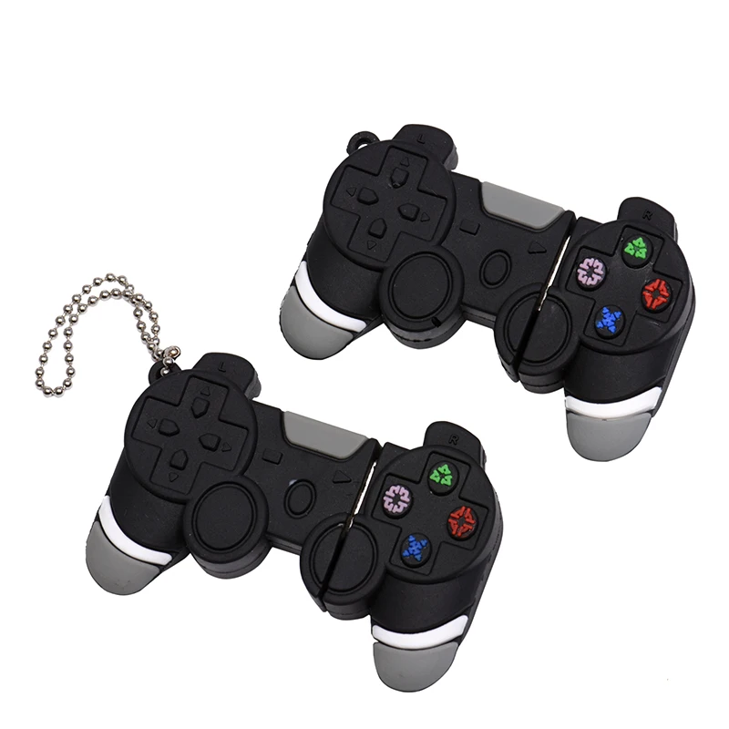 JASTER GamePad Model USB Flash Drive 128GB Creative Gifts for Kids Pen Drive 64GB Free Key Chain Memory Stick Black Pendrive 32G