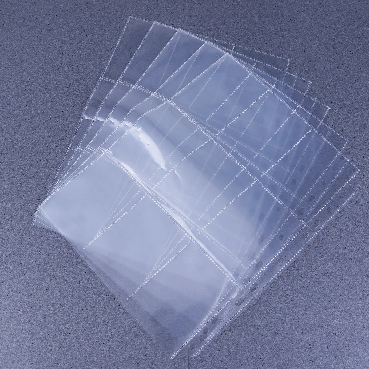 

10 шт. страниц для фотоальбома на 9 карманов, прозрачные вкладыши большой вместимости для хранения карточек, билетов, монет, сменные блоки для альбома в минималистичном стиле