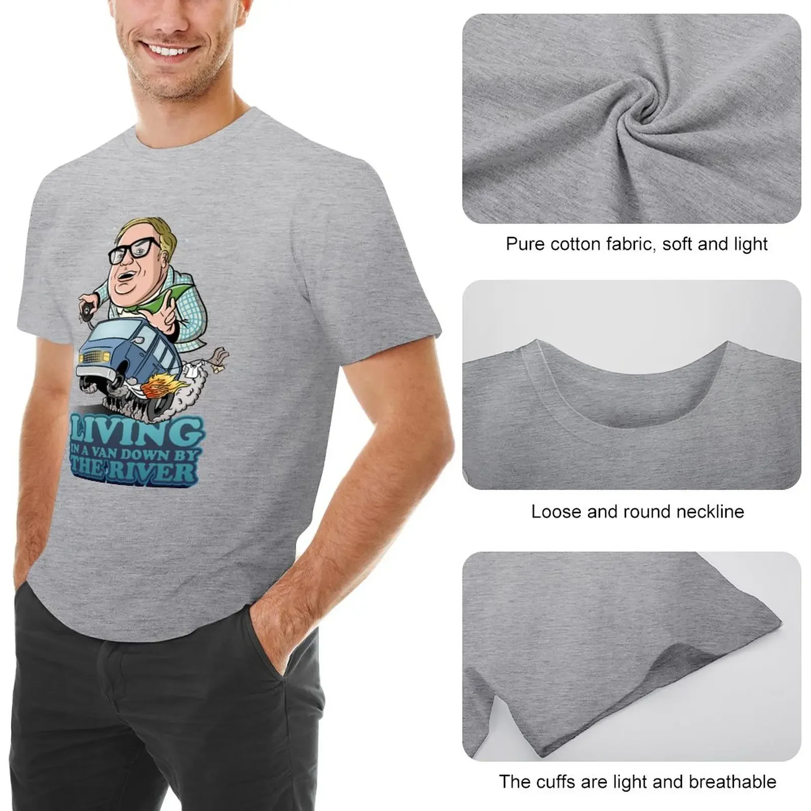 Living in a van down by the river T-Shirt new edition essential t shirt anime tshirt summer tops mens shirts graphic tee