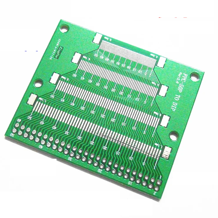 FPC 50P 50PIN Transfer Board FFC To 2.54mm TFT LCD Base Multi-pitch Multi-Function Double Sided